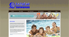 Desktop Screenshot of kazwearswimwear.ca