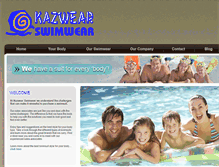 Tablet Screenshot of kazwearswimwear.ca